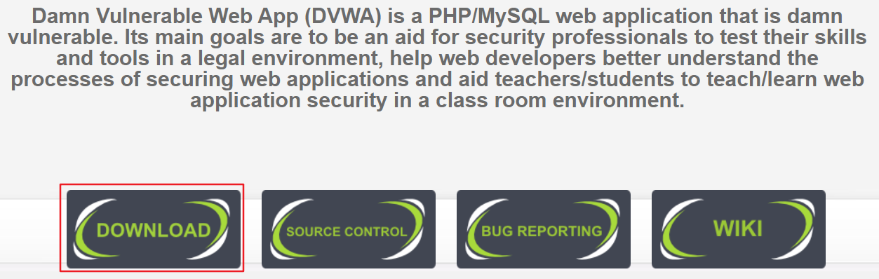 下载DVWA